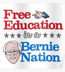 free college tuition posters redbubble