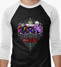 Three Wise Villains (Purple) Men's Baseball Âľ T-Shirt