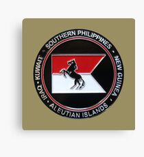1-153rd Cavalry Regiment 2013 Deployment Emblem Canvas Print