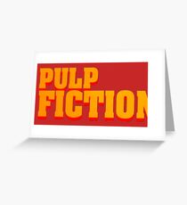 Pulp fiction title Greeting Card