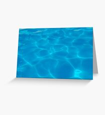Water in Swimming Pool Greeting Card