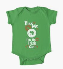 Kiss Me - I'm An Irish Girl One Piece - Short Sleeve