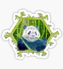 Pegatina panda abstracto