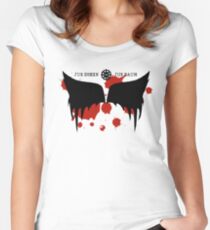 Heda- Jus Drein Jus Daun Tailliertes Rundhals-Shirt