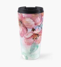 Watercolor Flowers Travel Mug