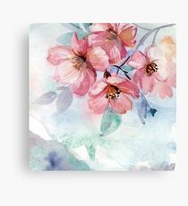 Watercolor Flowers Canvas Print