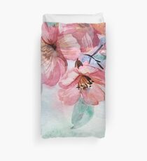Watercolor Flowers Duvet Cover