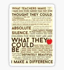 What Teachers Make - Word Art Sticker
