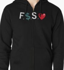 Offizielle Fuck Money Spread Liebe - J. Cole Hoodie mit Reißverschluss