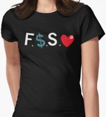 Official Fuck Money Spread Love - J.cole Fitted T-Shirt