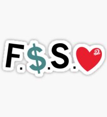 Pegatina Official Fuck Money Spread Love - J.cole (Negro)