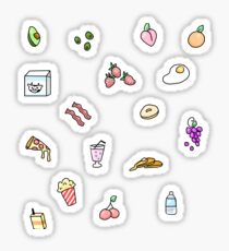 food stickers redbubble