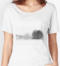 Black White Winter cold day Women's Relaxed Fit T-Shirt