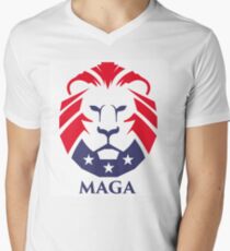 MAGA trump logo Men's V-Neck T-Shirt