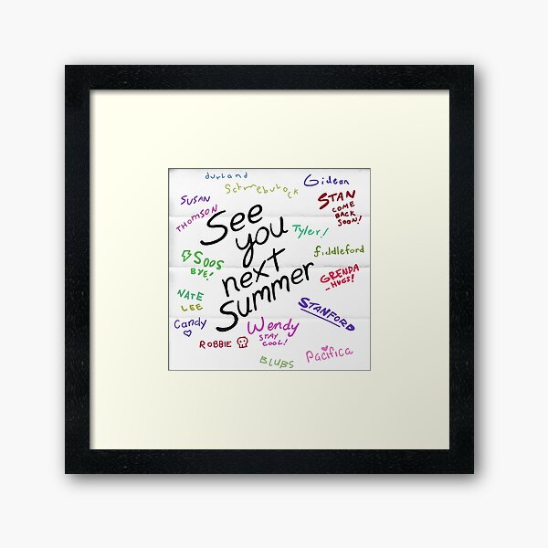 See You Next Summer Framed Art Print