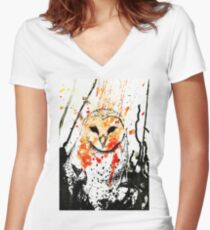 Watcher Original Women's Fitted V-Neck T-Shirt