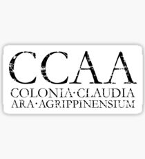 CCAA Colonia Claudia Ara Agrippinensium Sticker