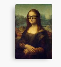 Hipster Glasses Mona Lisa - Leonardo da Vinci Canvas Print