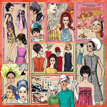 Artwork thumbnail, 60s Fashion Collage by HeritageScrap