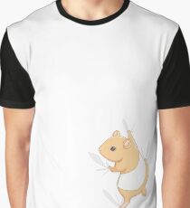 Climbing Hamster Graphic T-Shirt