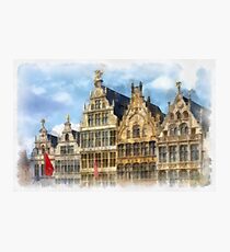 Guildhouses at Grote Markt - Antwerp Photographic Print