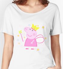 Camiseta ancha para mujer Peppa Fairy Pig