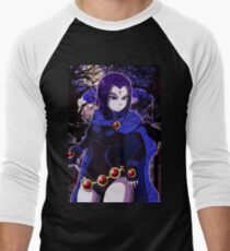 Camiseta ¾ bicolor para hombre Teen Titans: Raven