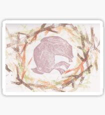 Sleeping hare Sticker