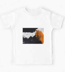Minimal Orange on Black Kids Tee