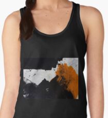 Minimal Orange on Black Women's Tank Top