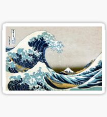 Die große Welle, berühmte japanische Grafik Sticker