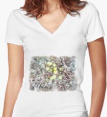 Buds Women's Fitted V-Neck T-Shirt