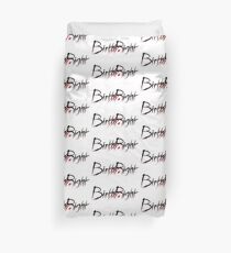 BirthRight - Black Text Duvet Cover