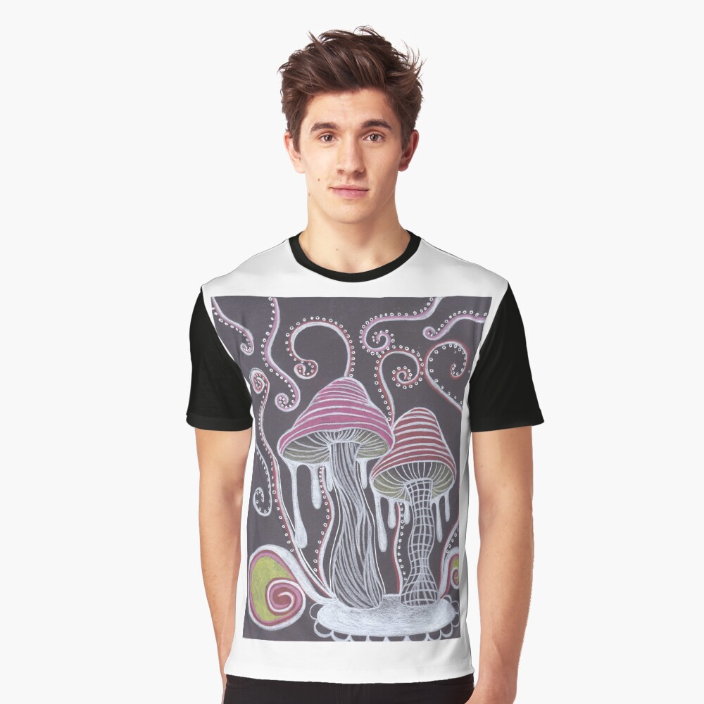“Trippy Mushroom” T-shirt by ArtbyMeganBrock | Redbubble