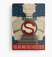 Iron Giant Stern Poster Metalldruck