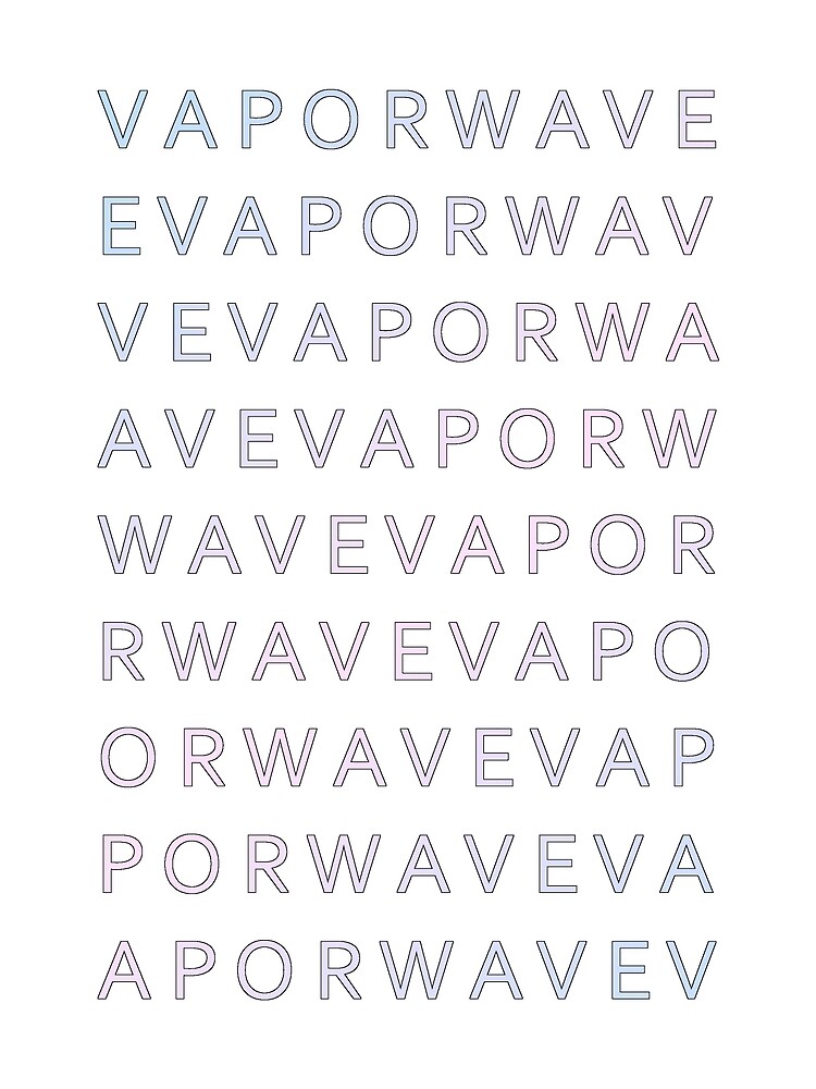 "Vaporwave Text Design" by Terox1537 | Redbubble