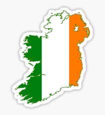 Ireland Flag Design Sticker