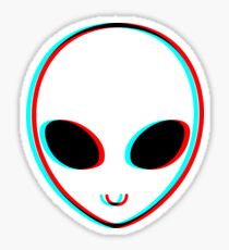 Trippy Alien Sticker