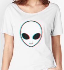 Camiseta ancha Trippy Alien