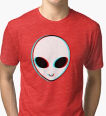 Trippy Alien Tri-blend T-Shirt