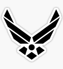 U.S. Air Force Logo Black Sticker