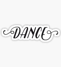 Dance black Sticker