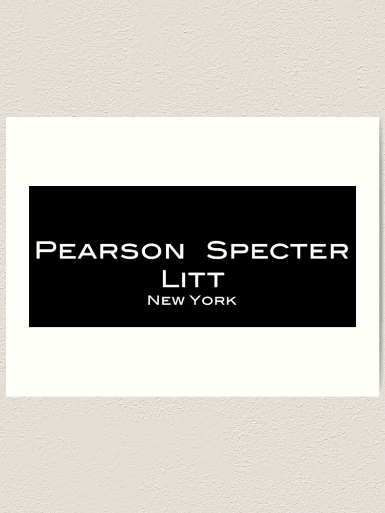 "Suits Pearson Specter Litt Logo" Art Print by olivergraham Redbubble