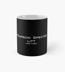 Taza clásica Trajes Pearson Specter Litt Logotipo