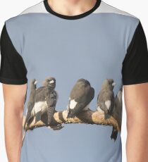 Sunset Wood-swallows Graphic T-Shirt