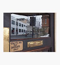 Patrones only Photographic Print