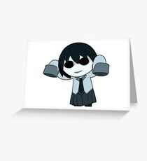 Spooky Ougi Greeting Card
