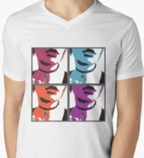 Graphic Portrait Men's V-Neck T-Shirt