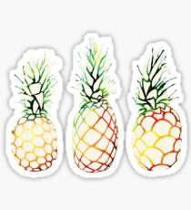Burlap Pineapples Sticker