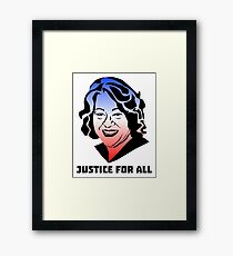 Justice for All, Sonia Sotomayor Gerahmtes Wandbild